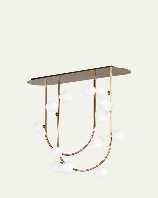 x Nina Magon design from Studio M Contour 14-Light Fixed Stem Ceiling Light 3000K